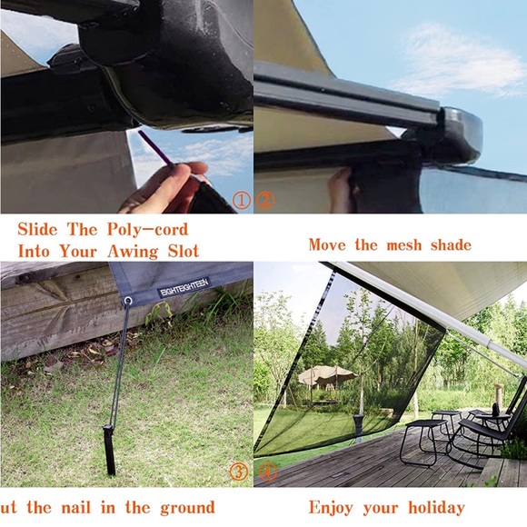 EightEighteen RV Awning Shade Screen, NWT - Picture 6 of 6